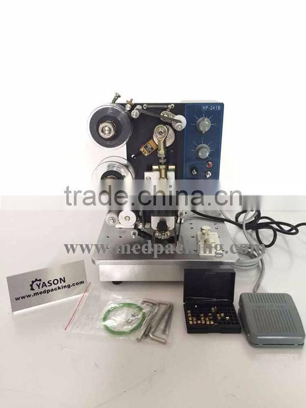 HP-241B Desktop electric ribbon date printing machine|date coding machine| barcode printer