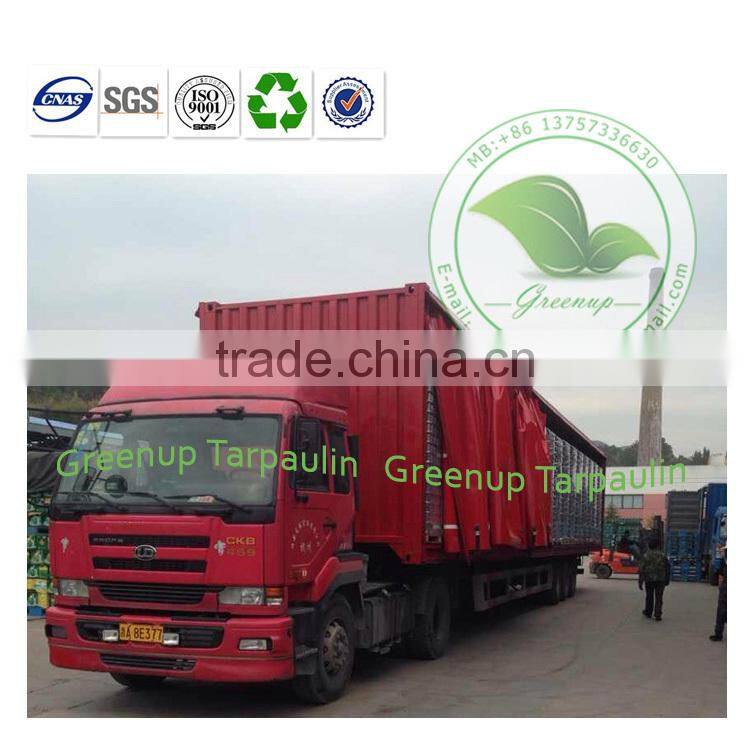 Economic Durable Red Container Side Tarp Coutains For Set