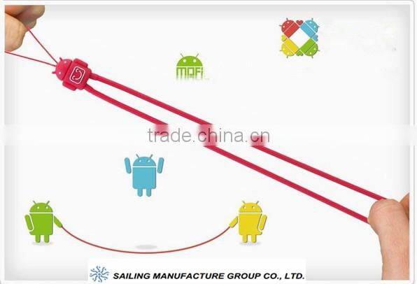 OEM Promotinal hanging silicone mobile phone strap,promotional cell phone straps for iphone/MP3/bag/keychain
