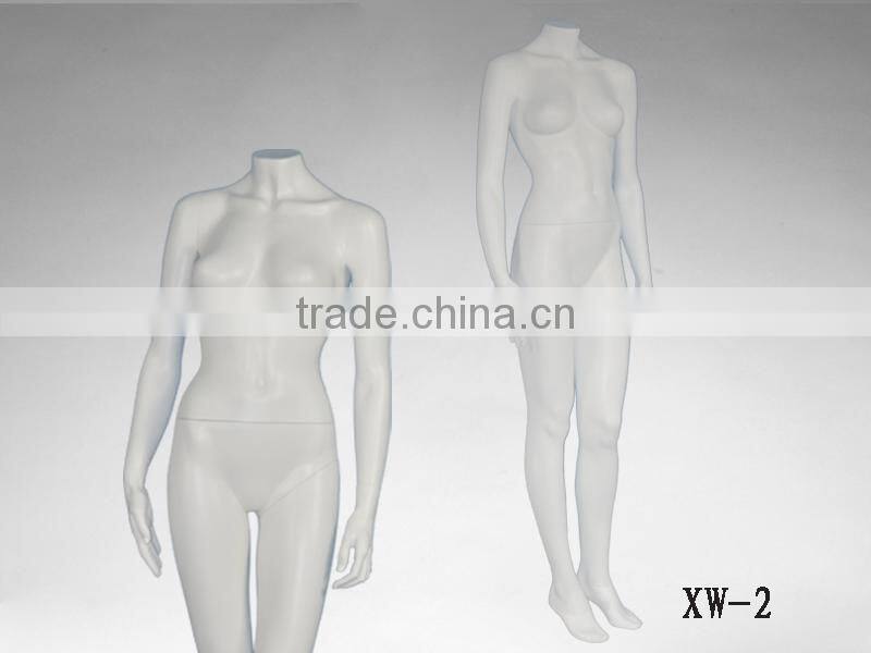 Hot sale fashion headless plus size female mannequin for window display