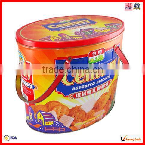 with 2 lids lollipop oval gift metal box