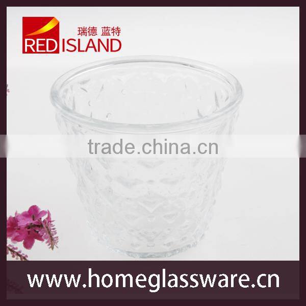 Elegant Shape 2017Colorful Flower Nursery Garden Mini Round Planting glass pots