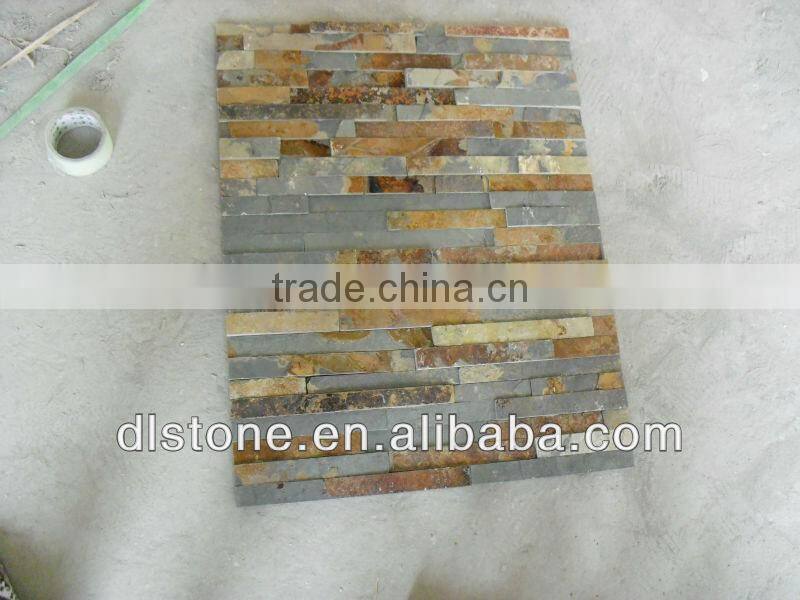 Rusty Slate Culture Stone Wall Cladding for Decoration 60*15 Low Price