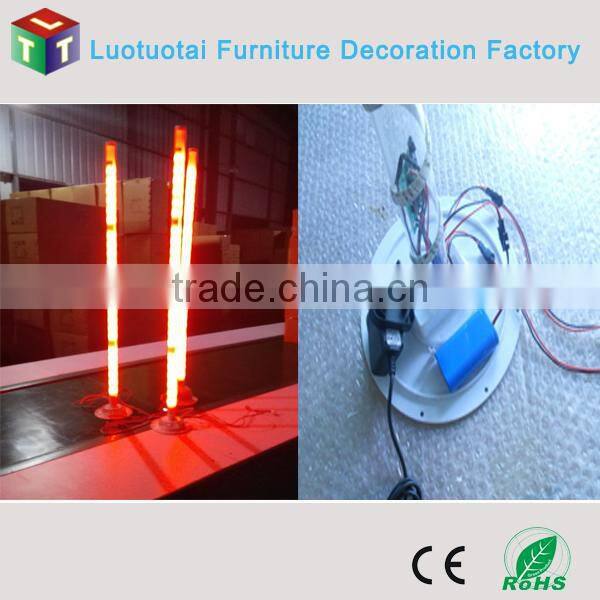 Illuminated furniture/led furniture remote control color change led round bar counter