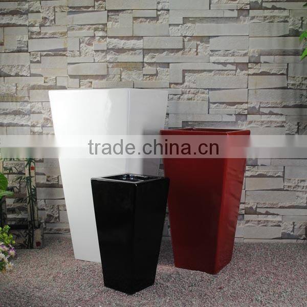Fiberglass Garden Round Flower Planter