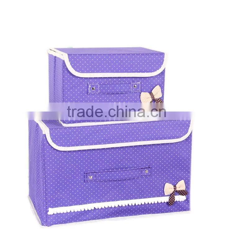 N490 New Arrival Household Non Woven Box Foldable Storage box