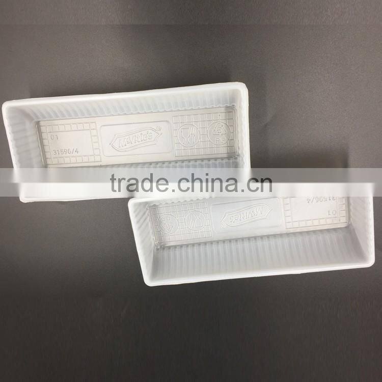 plastic clear or semi-transparent blister food tray container