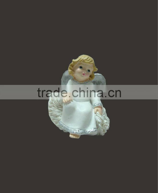 popular figurine decorative resin christmas angel