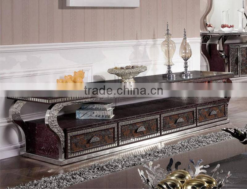 top quality luxury mdf tv wall unit/table/satnd for living room furniture