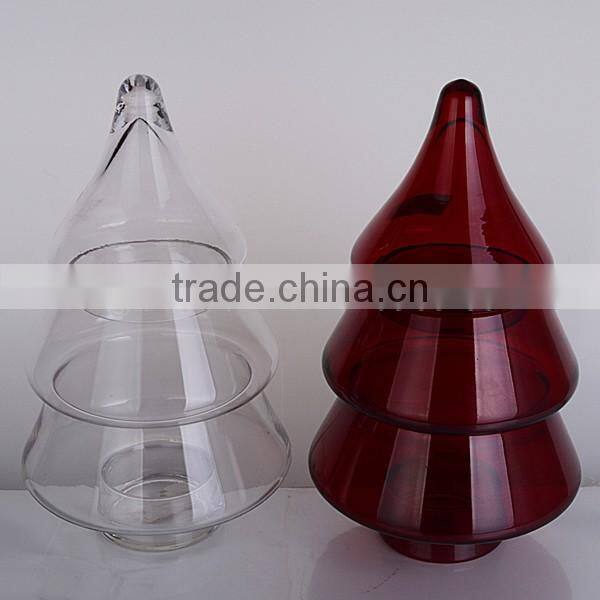 painted glass christmas tree