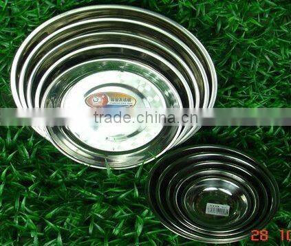 Hot selling stainless steel tray food plate