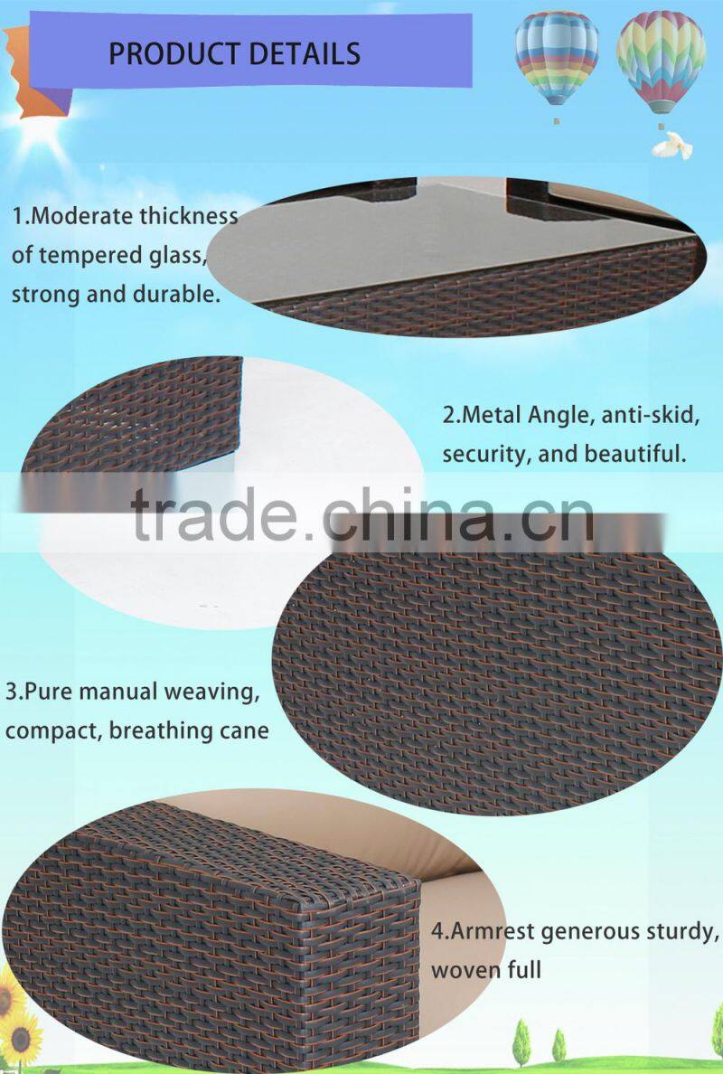 garden rattan sofa or outdoor sofa set or wicker sofa set