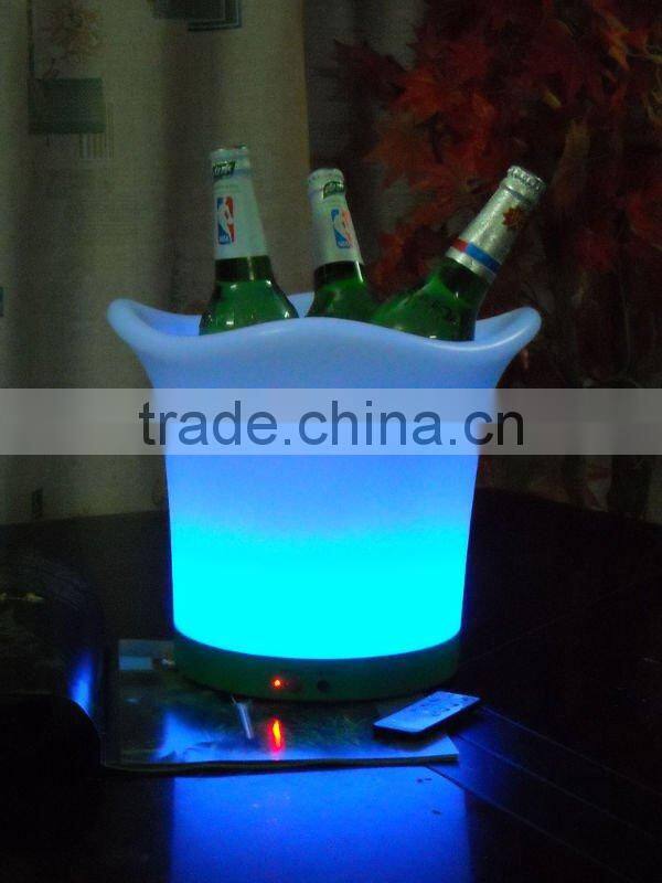 PE Material Rotational Moulding Modern LED light Ice bucket