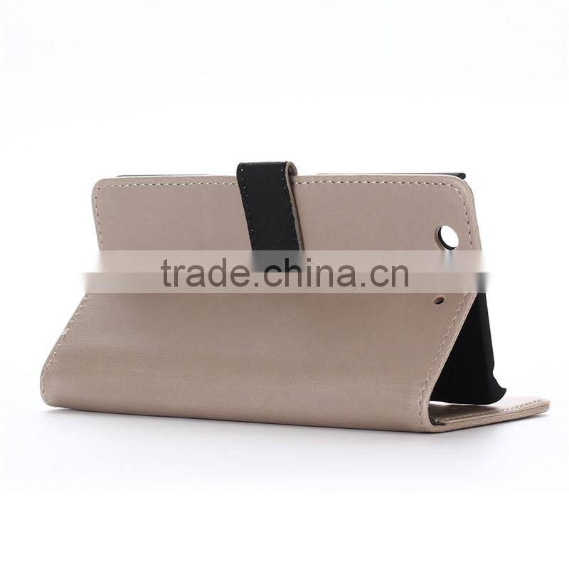 High quality crazy-horse PU card bumper/pocket cell phone case for Fujitsu