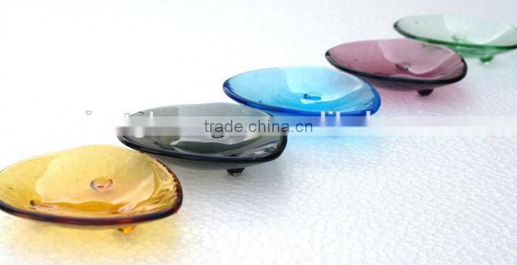 Transparent hot selling round glass plate