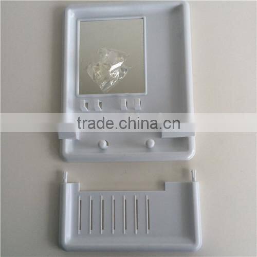 Cosmetic mirror makeup mirror bathroom mirror with sucker and shelf