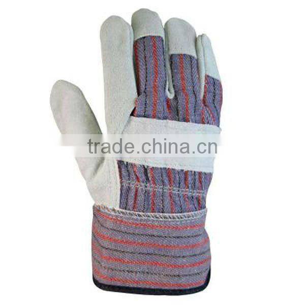 Industry cow split leather working gloves for safety ZMR111