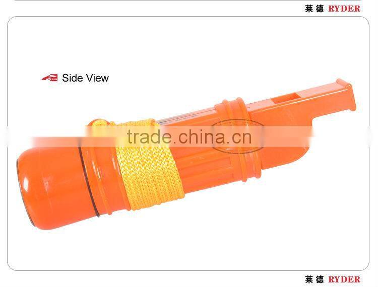5 in 1 Orange Plastic Whistle