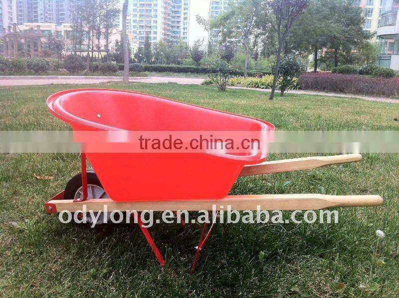 wooden wheel barrow for kids