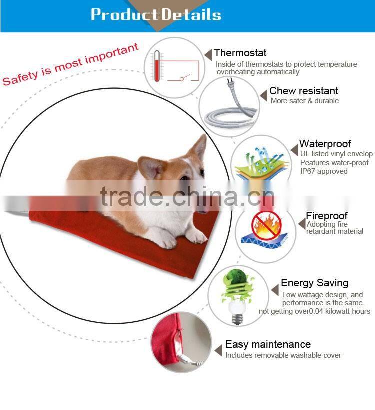 Pet heated pad with 3 lever of L-M-H setting controller