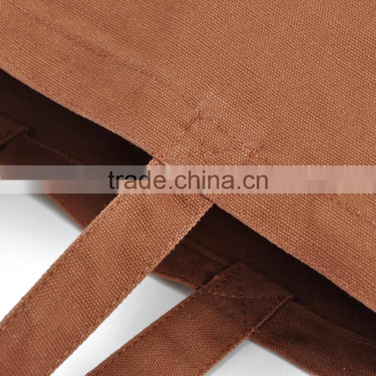 OEM Customized LOGO Fashion Solid 12OZ Canvas Tote Shopping Bag,Custom Size And Color FH069