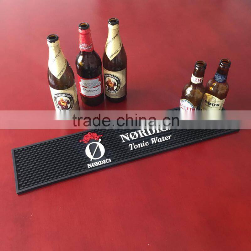 customized 3D logo pvc bar mat rubber bar mat