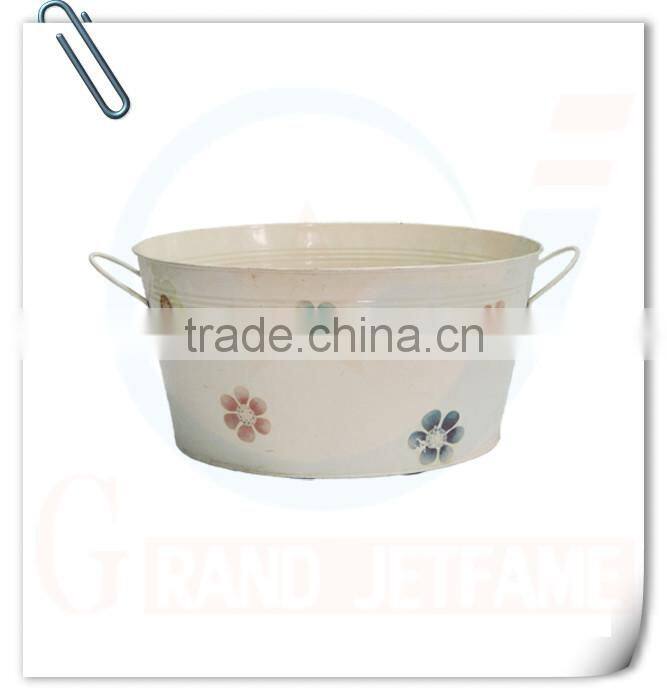 homeware white large metal wholesale beer bucket