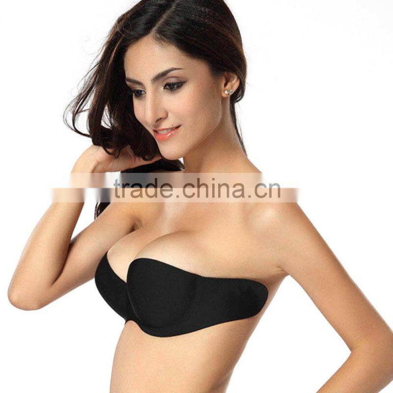 1pcs Sexy Stick On Gel Silicone Backless Bra Self Adhesive Strapless Bra Invisible Push Up Bra for Women Newest Size:A