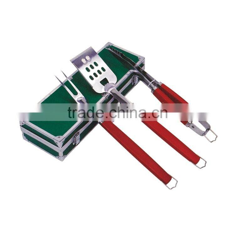 3pcs high quality stainless steel wholesale bbq grill tools