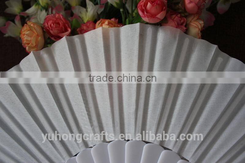 Colorful plastic wedding fan