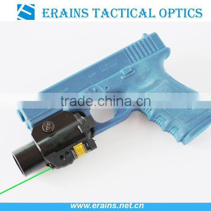 Erains TAC Optics Military Standard Cree 5mW Green Laser Sight 225 Lumens LED Flashlight Tactical Laser LED Flashlight Combo