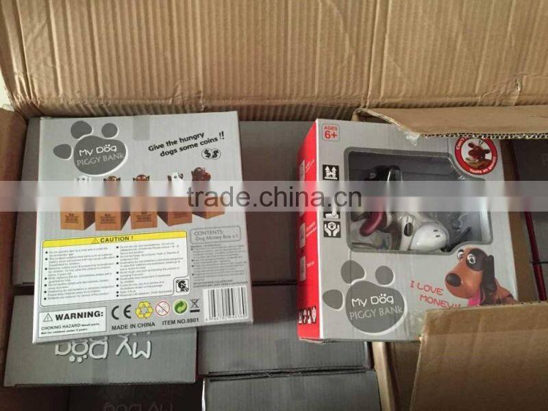 UCHOME Hot selling Toys Funny Dog Money Bank Electic Eating Coins Dogs Boxes Piggy Bank for sale