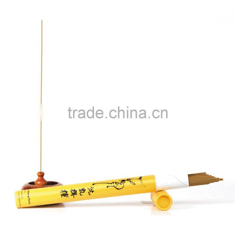 High quality Agarwood incense without sticks in yellow cylinders
