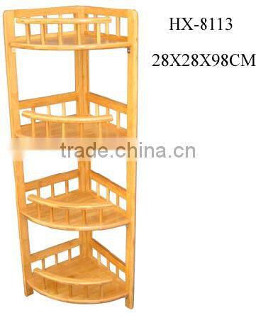 China Manufacturer Bath ware Natural Bamboo Shampoo Display Rack