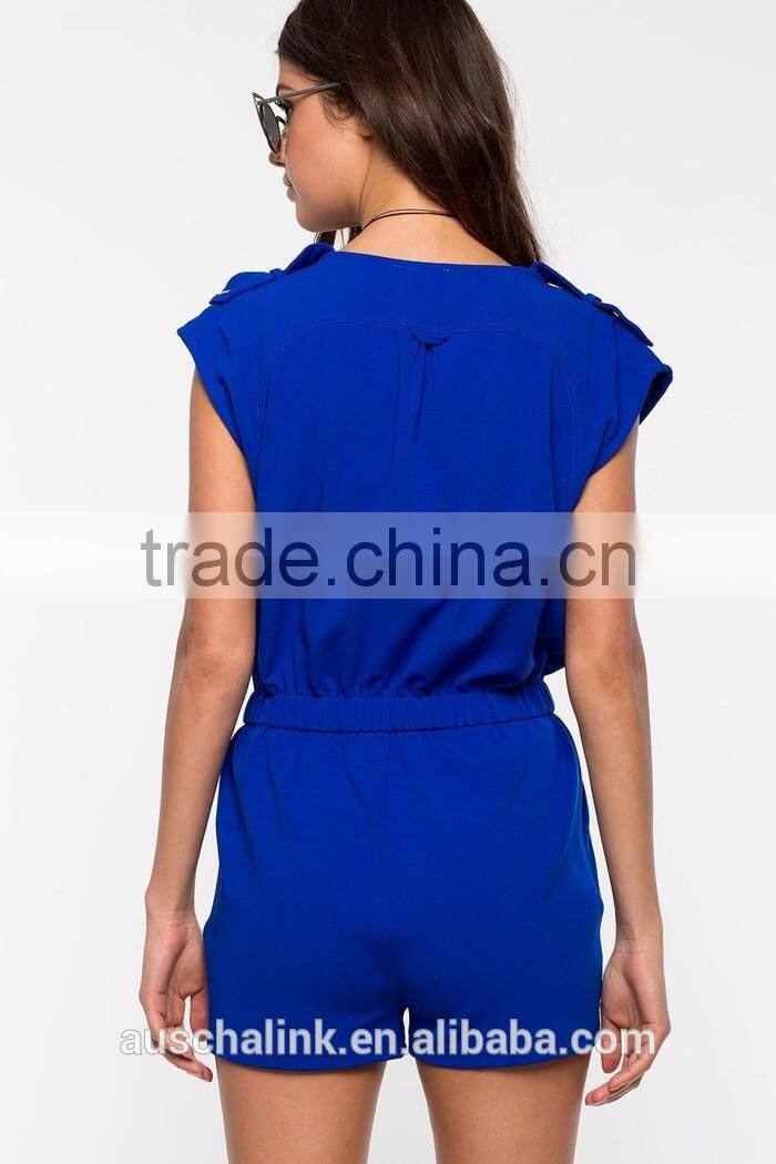 best selling zip utility women romper wholesale OEM service