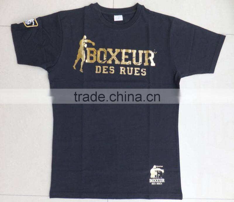 100% cotton printed short sleeve men t-shirts