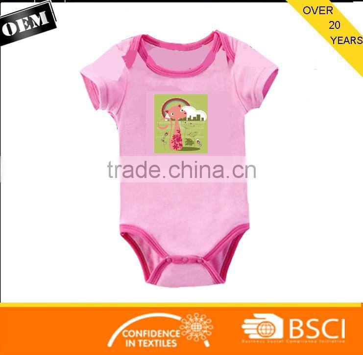 New design Baby Romper With Custom Logo Pattern Printing with high quality
