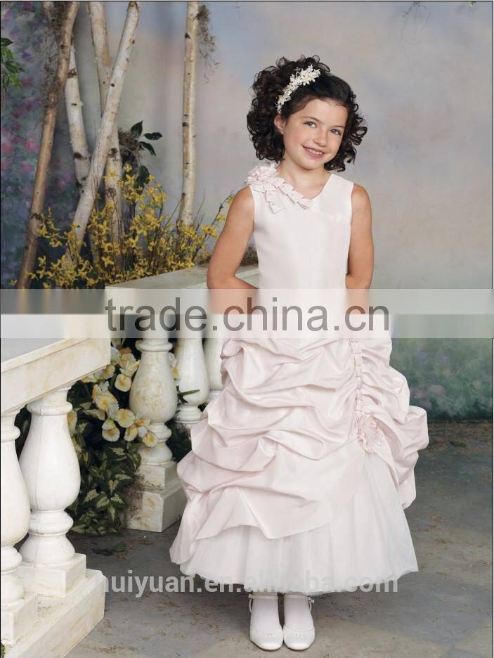 latest baby gown halter taffeta children dress