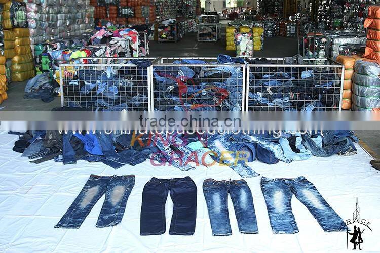 Second Hand High Quality Ladies Jeans Pants Used Clothing Singapore style