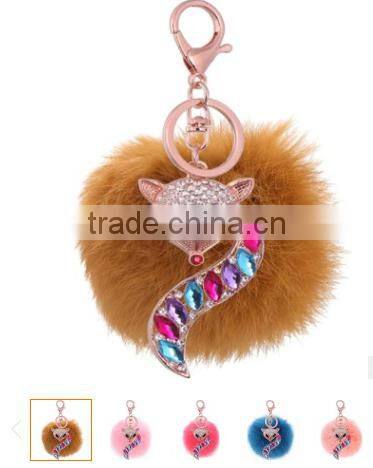 evil eye faux fur pom pom keychain bag charms fake fur glasses bag charms car hangers imitation fur ball keychain gifts