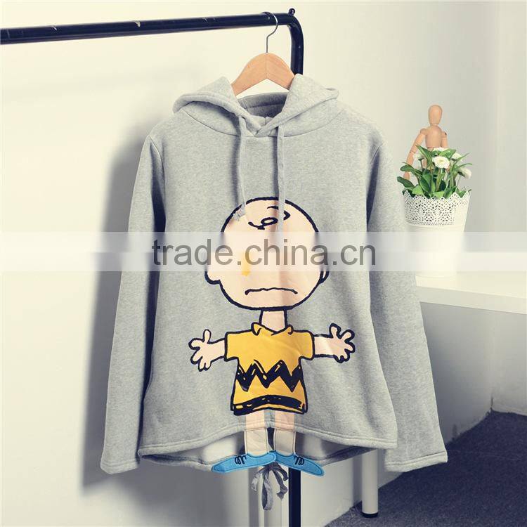 2015 Children's clothes hoodies 100%cotton silk screen printing hoodies for promotion