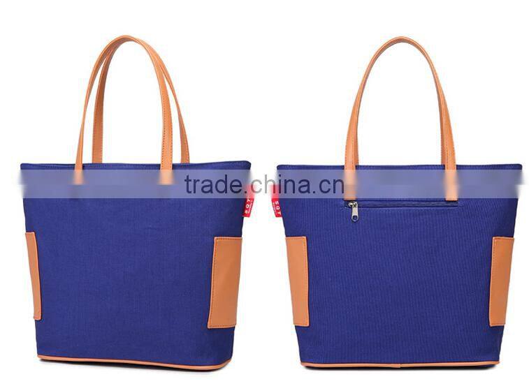 2015 fashion design ladies canvas bags