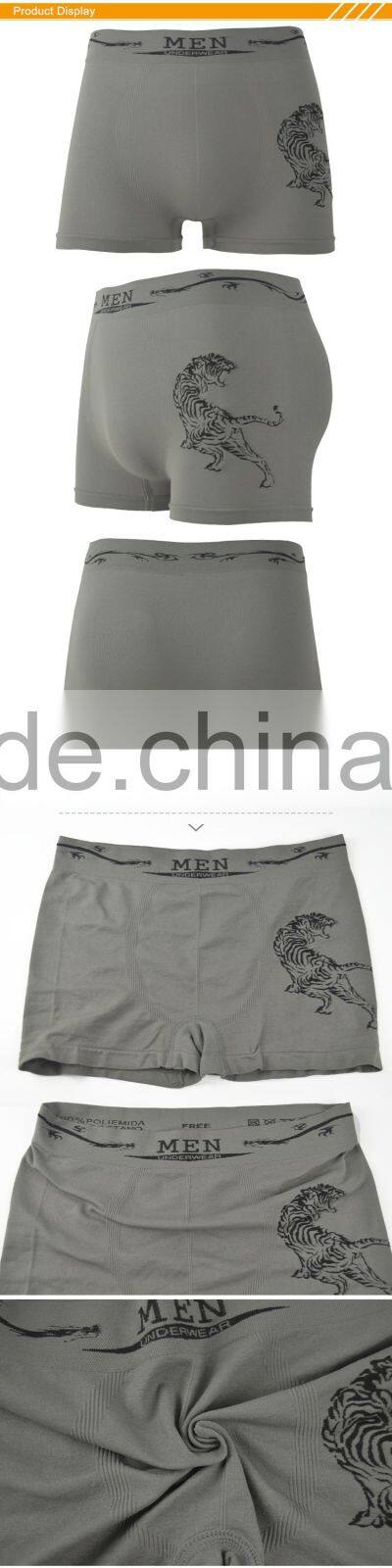 HSZ-0054 Latest Design 2017 Fashion Hot Underwear Panty For Boys Men Seamless Sexy Boxer Stylish Shorts Elastic Waistband Briefs