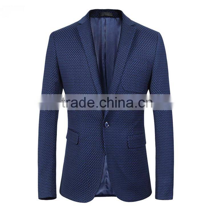 Fashion Design Mens Slim Fit 1 Button Suit Jacket Blazer For Sale