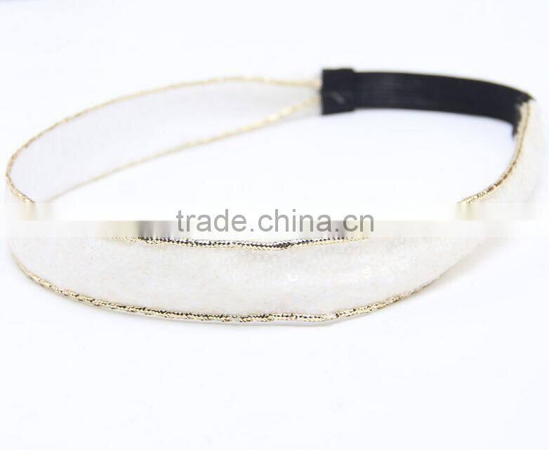 F20072N Hot sale Sequin Grosgrain hair Ribbon hight quality sequin ribbon hair accessories