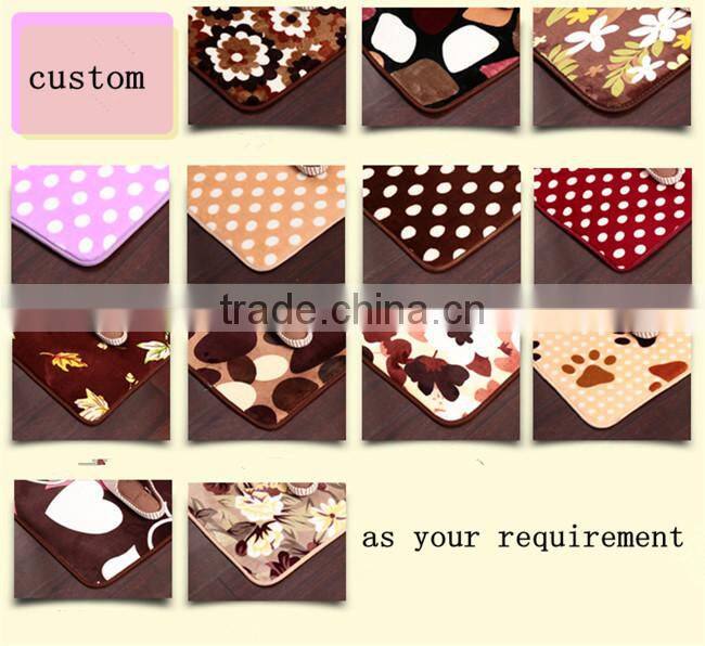 Eco-friendly100%polyester printed kitchen mat