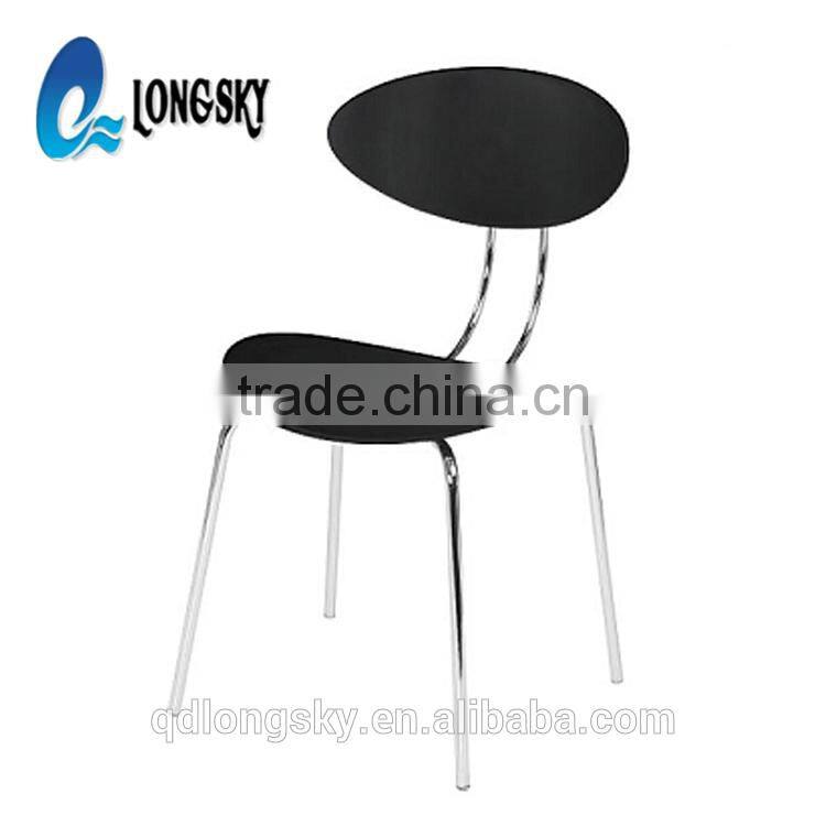 LS-4023 High Quatlity Elegant Modern Designer Plastic Dining Chair stackable pp chair price