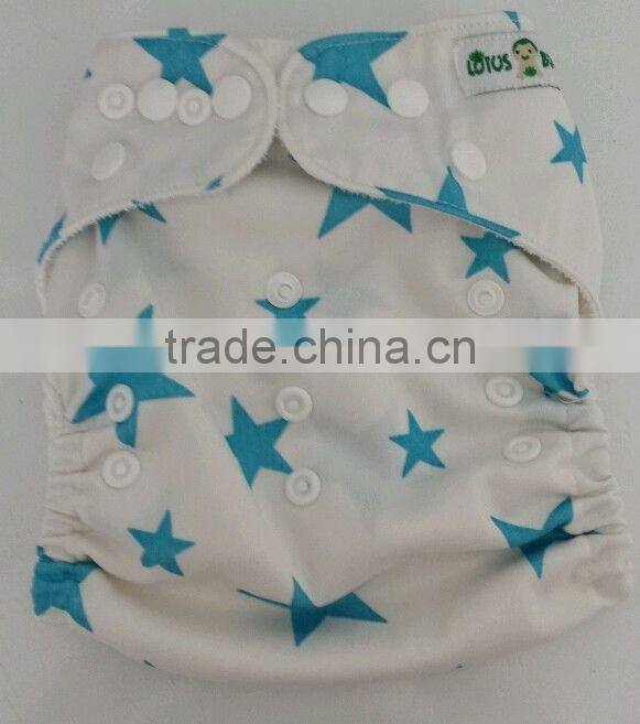 Natural Healthy White Star Unisex Baby Diapers