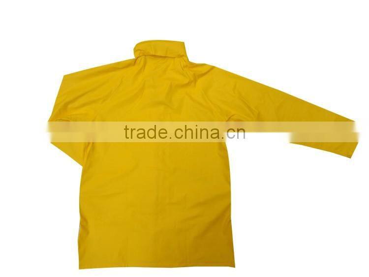 High quanlity PVC waterproof coat pant rain suit men