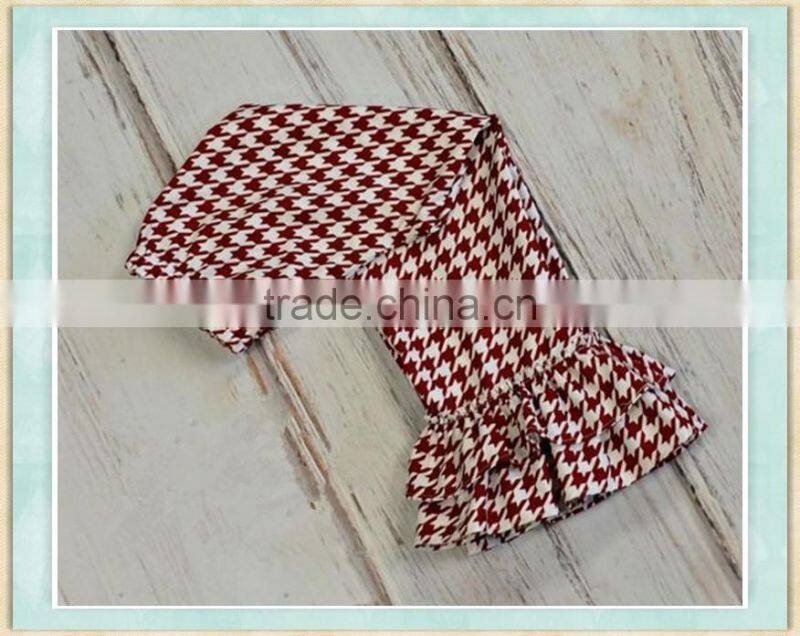houndstooth ruffle pants sew sassy icing legging high quality houndstooth knit cotton pants